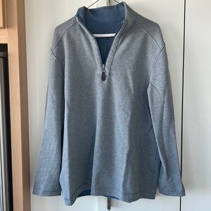 Light blue/grey 3/4 zip up from Johnston & Murphy